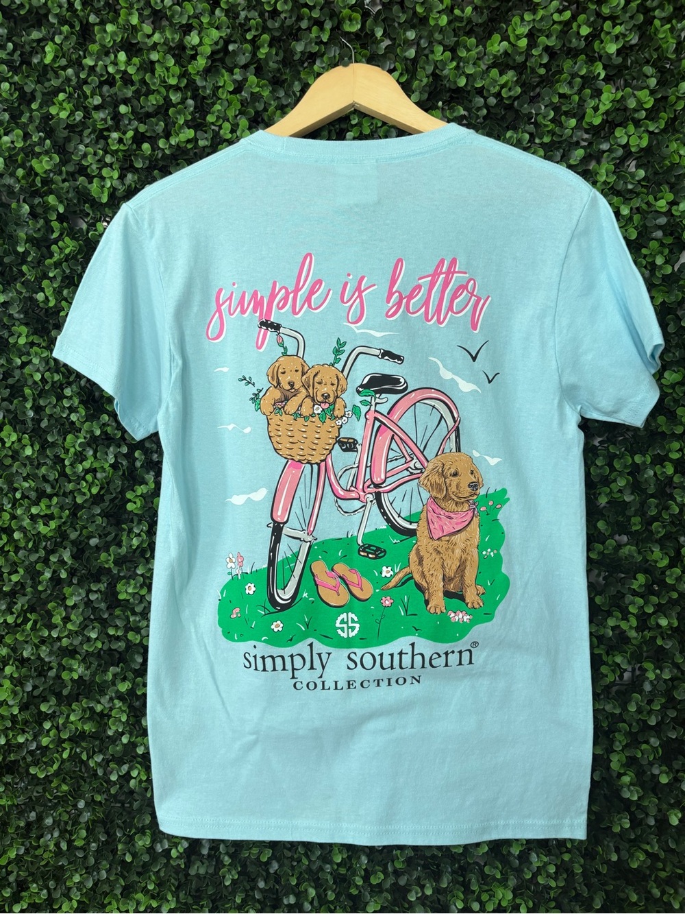 Simply Southern Light Blue Crewneck Tee